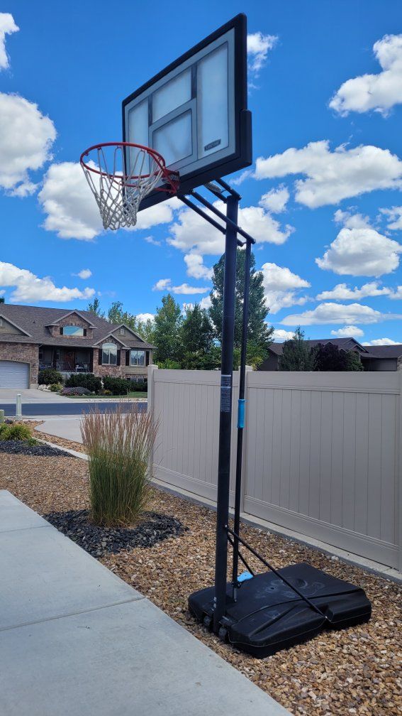 FREE***Lifetime Portable Basketball Hoop - Adjustable Height, Weather-Resistant Backboard, Sturdy Base