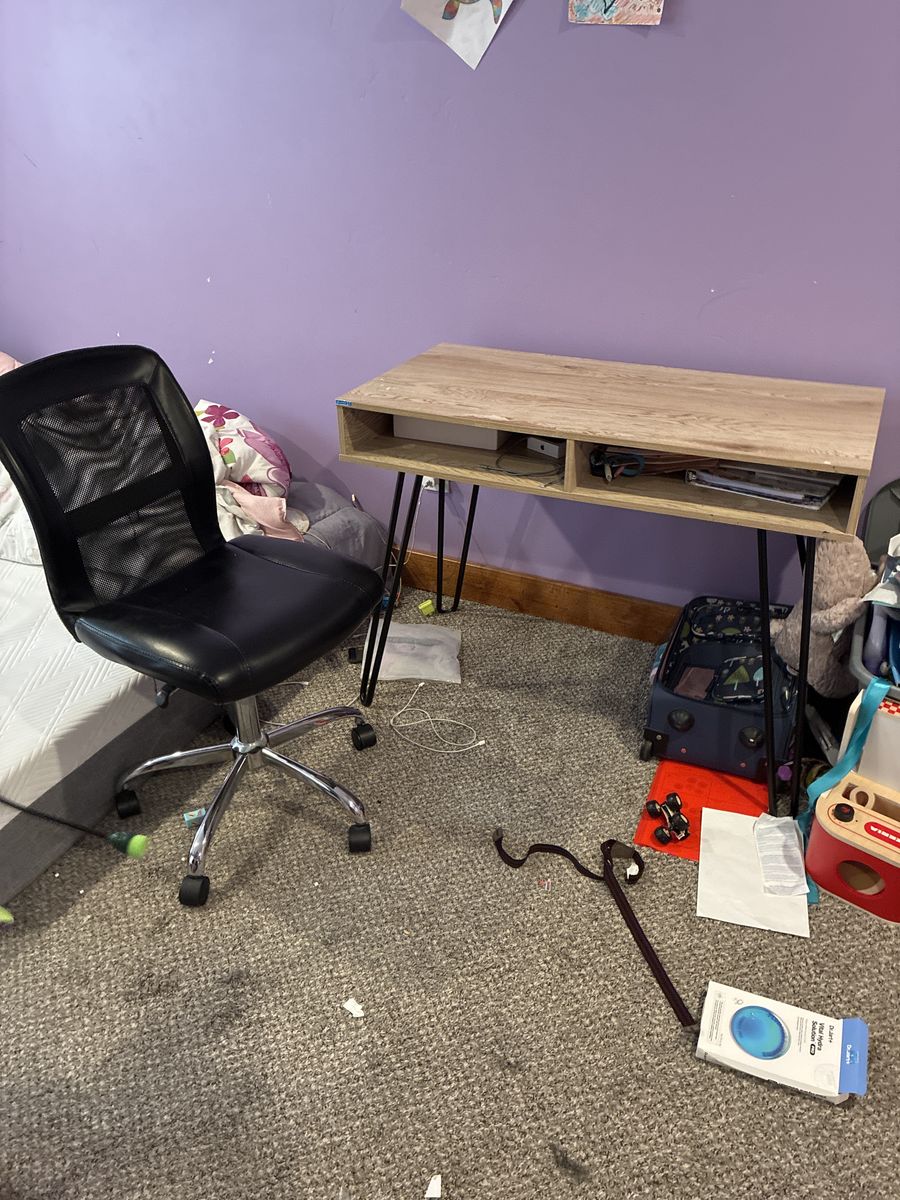 Desk and chair