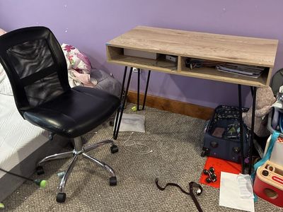 Desk and chair