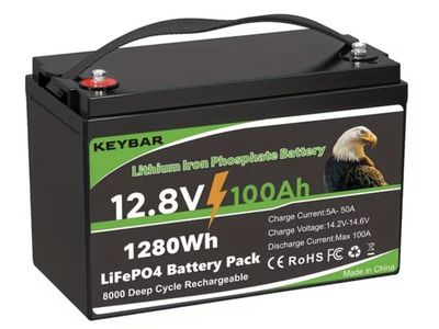 12V 100Ah LiFePO4 Battery — Brand New Lithium