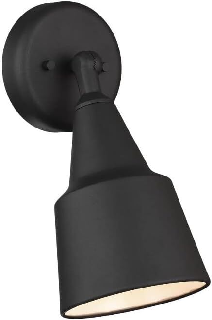 Generation Lighting Outdoor Flood Light Adjustable Swivel Aluminum Flood Light, 1-Light 120 Watt, 12" H x 6" W, Black