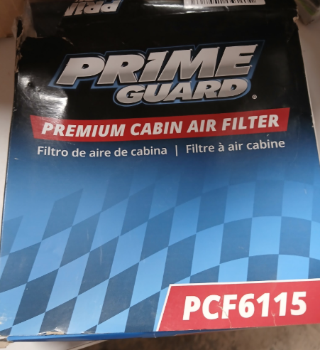 Prime Guard PCF6115 Premium Cabin Air Filter - New Replacement Part-Section A