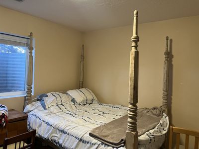Antique Full Bed Frame with Custom Matress