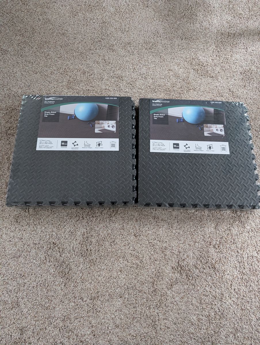 TrafficMaster Foam Tiles 2 packages (New).