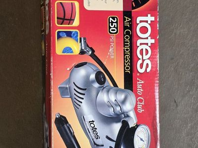 Totes Auto Club 250 PSI Air Compressor with Cigarette Lighter Plug
