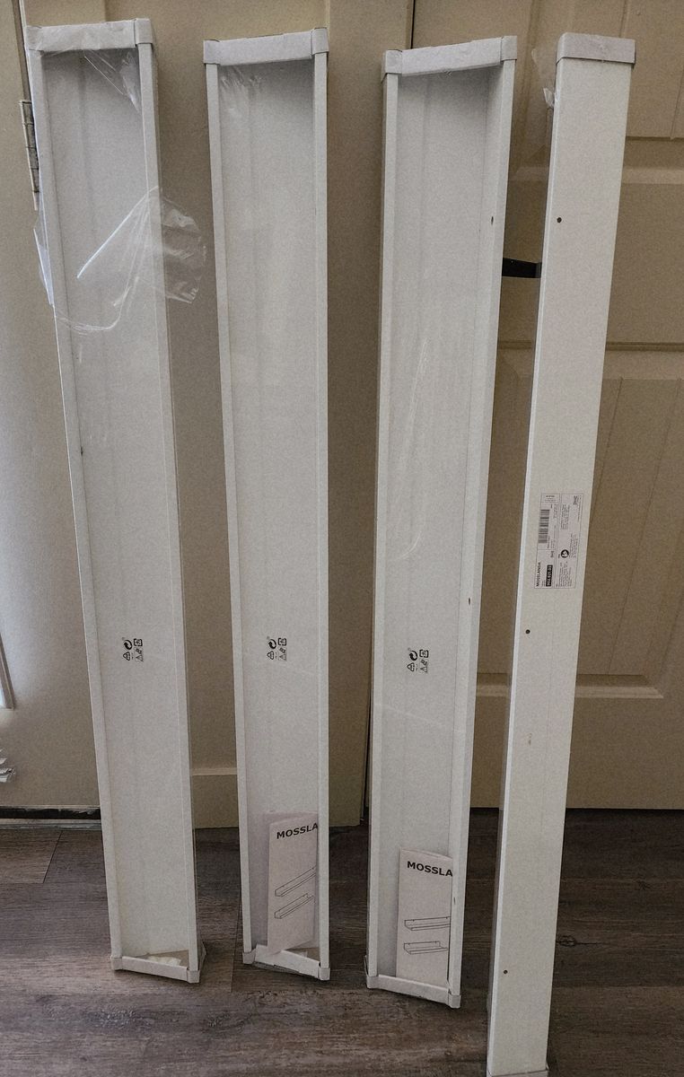 4 New IKEA  Mossland white Shelves,  "
