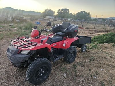 Suzuki KingQuad 4x4 ATV and a 10X6 trailer