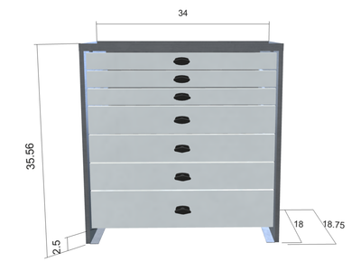 Heavy Duty Aluminum Drawer Package PN 13716A