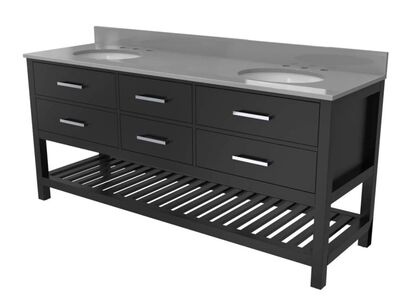 Bathroom Vanity - Double Basin - 72 - New in Box - NO VANITY TOP