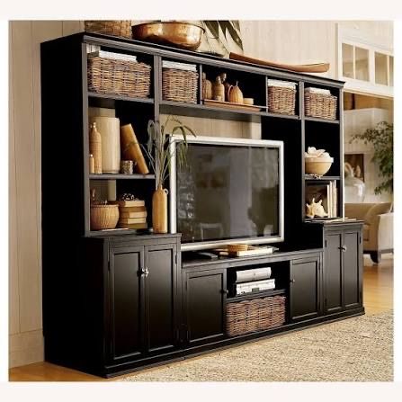 Pottery Barn Logan 6 piece Entertainment Center