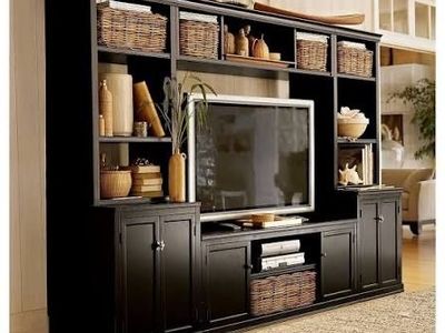 Pottery Barn Logan 6 piece Entertainment Center