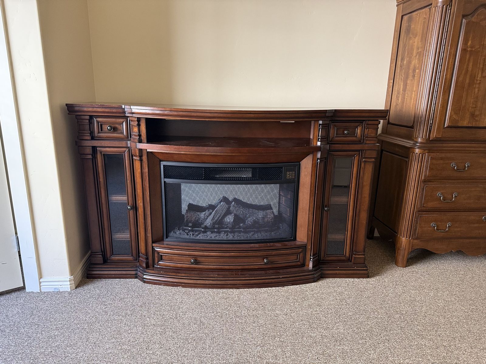 Electric Fireplace with Remote