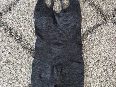 Poppi lush 1 piece workout set with built in shape wear