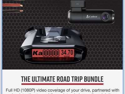 Cobra RAD 700i Laser Radar Detector & SC100 Smart Dash Cam Rear Detection