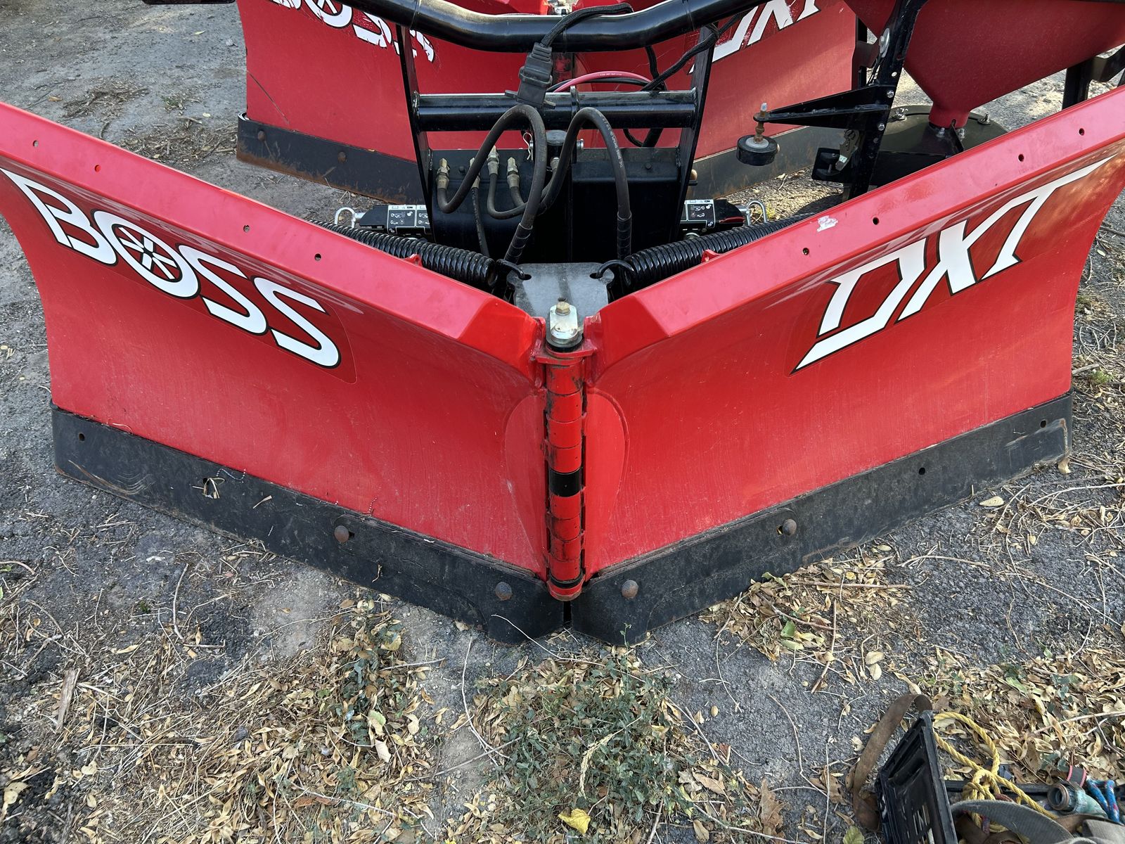 snow plow salt spreader