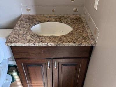 Like New Bathroom Sink And Cabinet