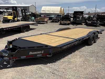 8.5x24 Diamond C HXD 208 Wide Body w/ Drive Over Fenders Tilt Trailer - 18K GVWR - ABS Brakes