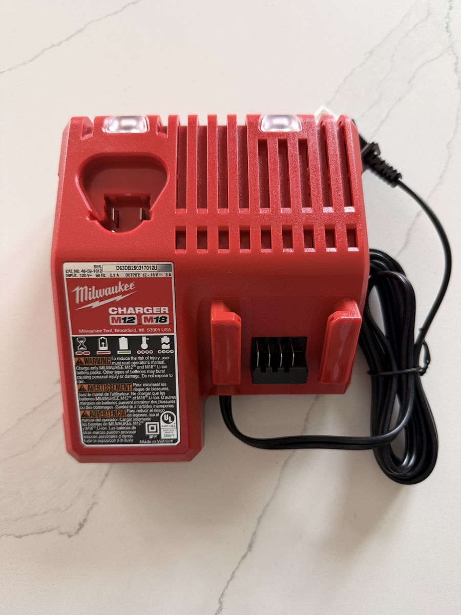 Milwaukee M12 M18 Multi-Voltage Charger for Li-Ion Battery Packs - 3 available