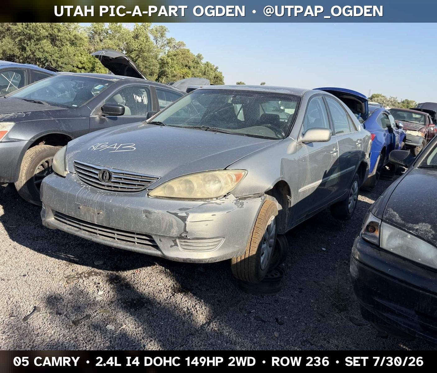 Just In! 2005 Toyota Camry Parts - UTPAP Ogden