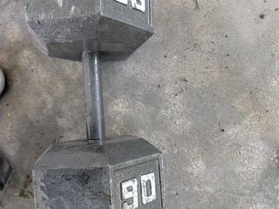Used Hex Dumbbells - 65lb, 70lb, 80lb, 90lb Pairs - Strength Training Weights