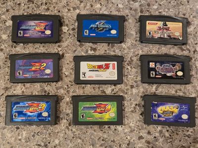 Nintendo Gameboy Advance game bundle including Metroid Fusion! trades considered!