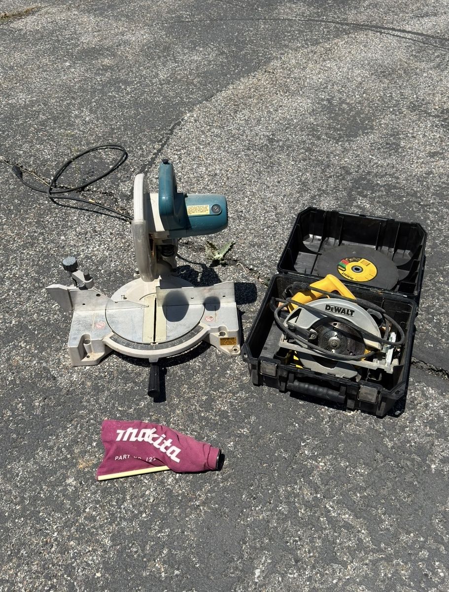 Makita LS1040 10" Miter Saw & Dewalt Circular Saw Bundle