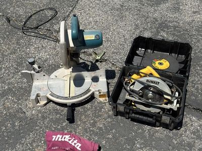 Makita LS1040 10" Miter Saw & Dewalt Circular Saw Bundle