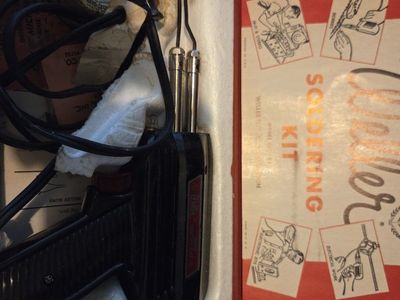 Weller Soldering Kit with Gun, Vintage Solder, and Case - Model D440