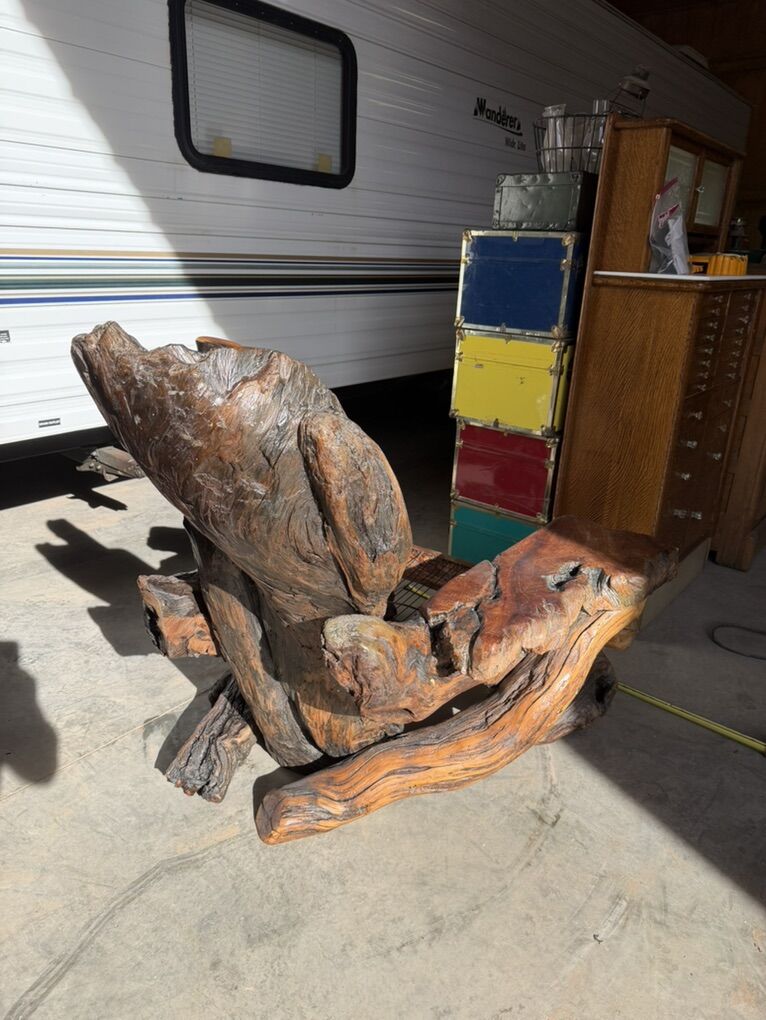 Rustic custom Cedar Throne