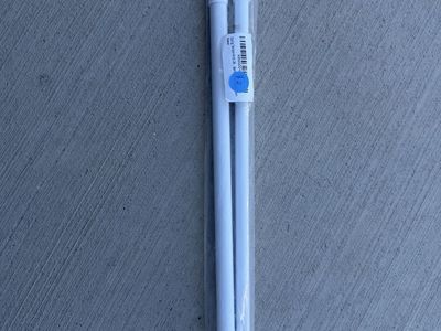 White Adjustable Spring Tension Curtain Rods