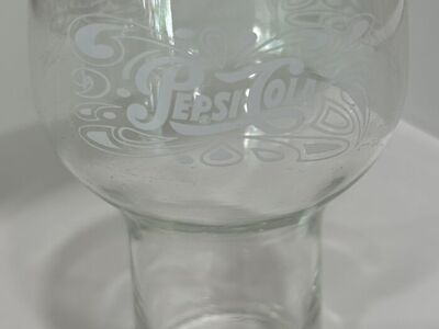 Vintage Pepsi-Cola 1970’s Pedestal Glass