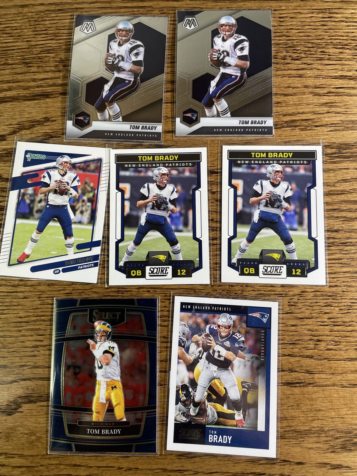 New England Patriots trading cards