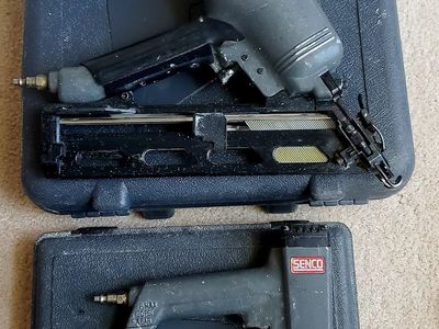 SENCO Pneumatic Finish Nailer & Brad Nailer Kit + 2 Palm Nailers