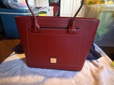 Dooney and Bourke Bordeaux Beacon Leather Slip Tote W Dust bag