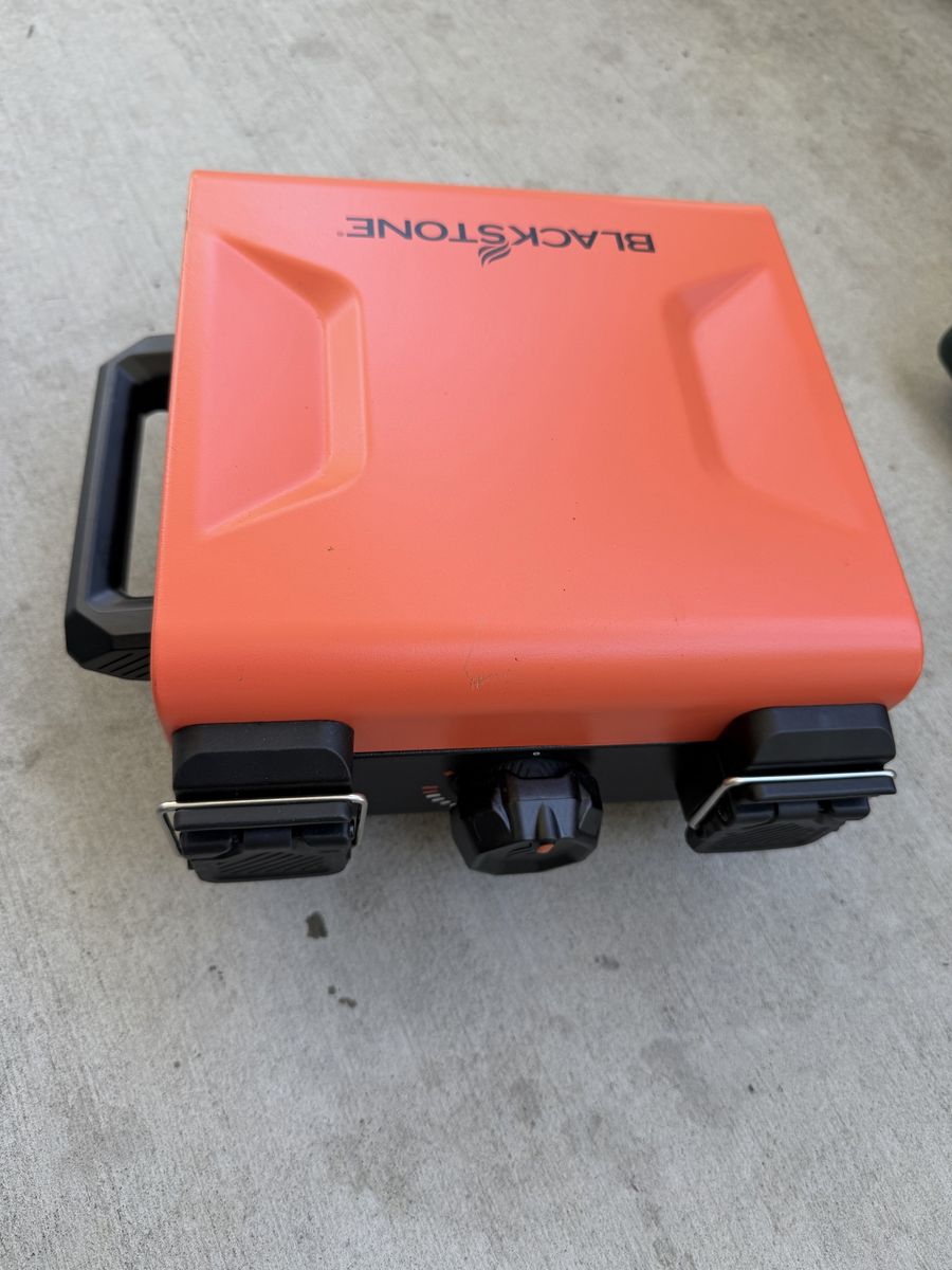 Blackstone Adventure Ready 17" Propane Griddle Portable Outdoor Cooking Station Orange