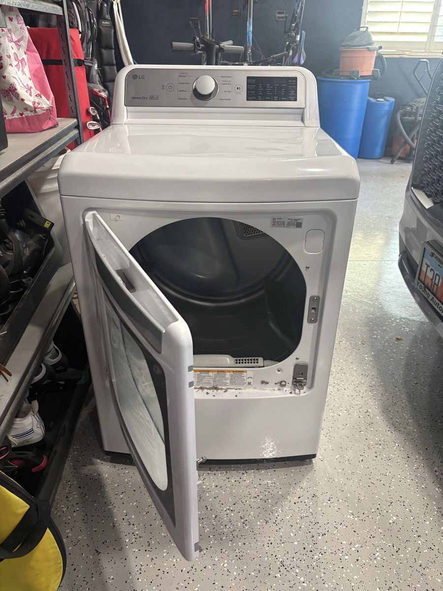LG Sensor Dry Front Load Electric Dryer White