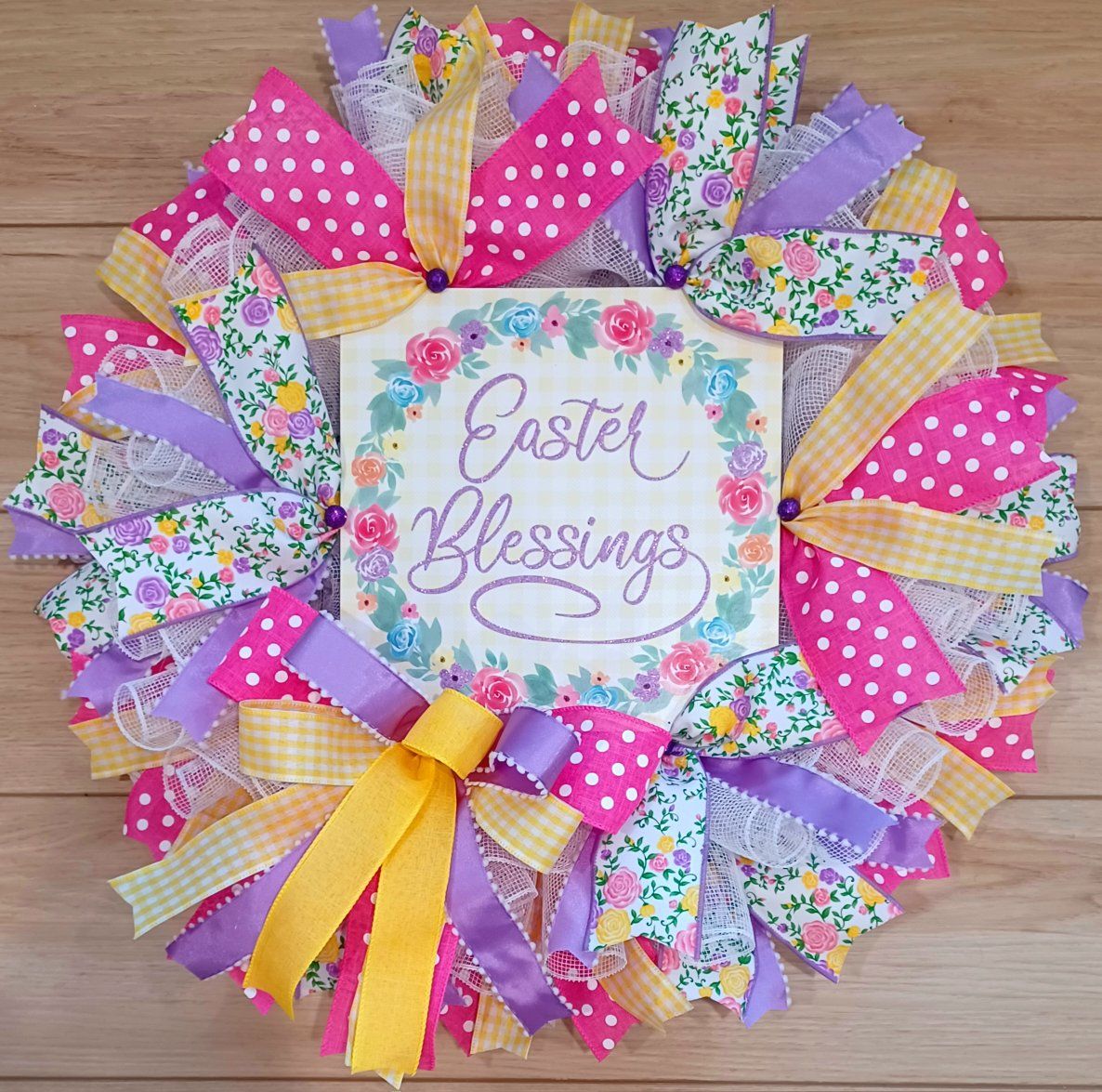 Easter Blessings Wreath
