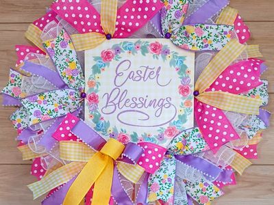 Easter Blessings Wreath