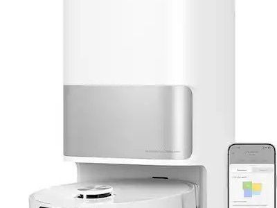 Dreame - L10s Ultra Gen 2 Robot Vacuum and Mop, 10,000Pa Suction, MopExtend Tech, All-in-One Base Station - White