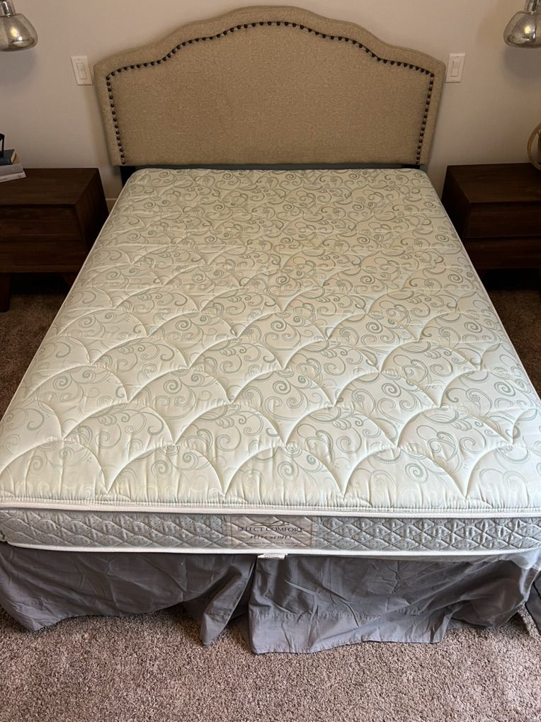 Select Comfort Queen Bed With Box Spring