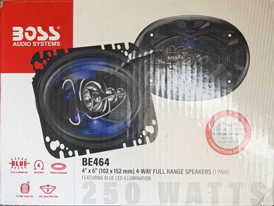 BOSS BE464 4x6 Car Speakers (Pair) – NEW