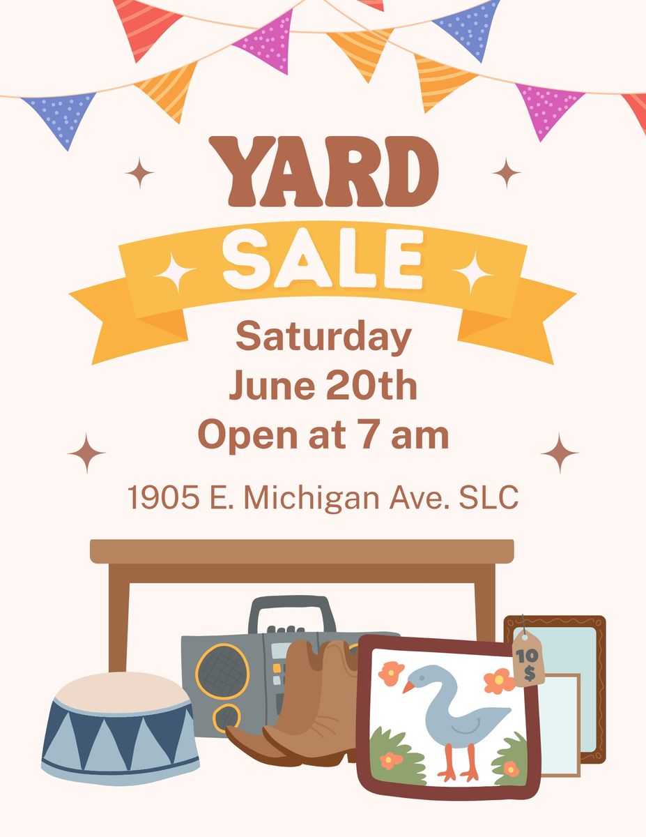 Yard sale in Yalecrest neighborhood, 6/20