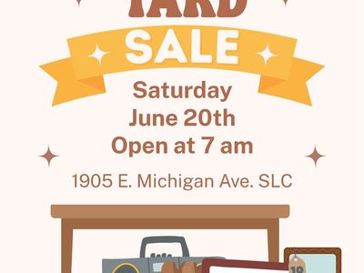 Yard sale in Yalecrest neighborhood, 6/20