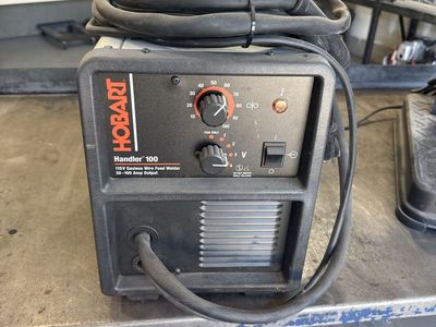 Hobart Handler 100 Flux Core 115V Wire Feed Welder - 30-100 Amp Output, Lightly Used