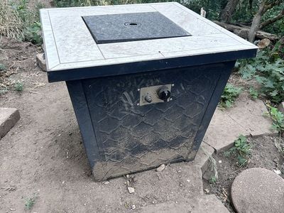 Propane fire table