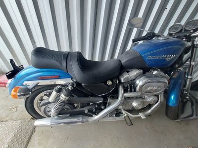 1996 harley-davidson sportster motorcycle low mileage blue