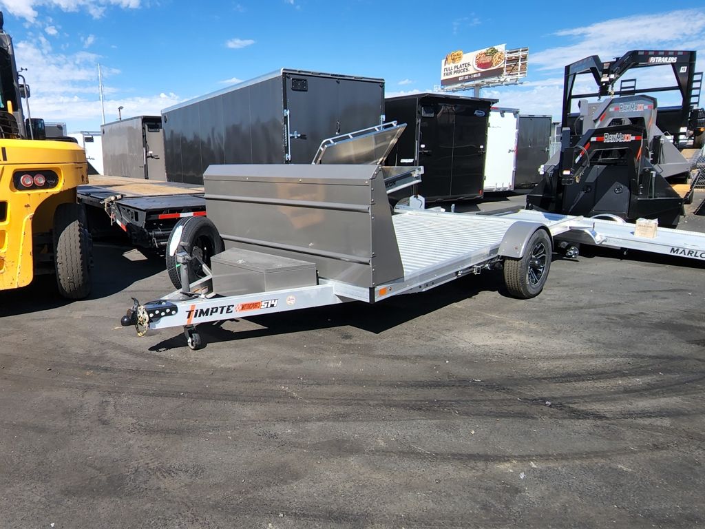 2026 Timpte 6.5X14 514 EZ Load Drop Deck with Winch Aluminum Utility Trailer