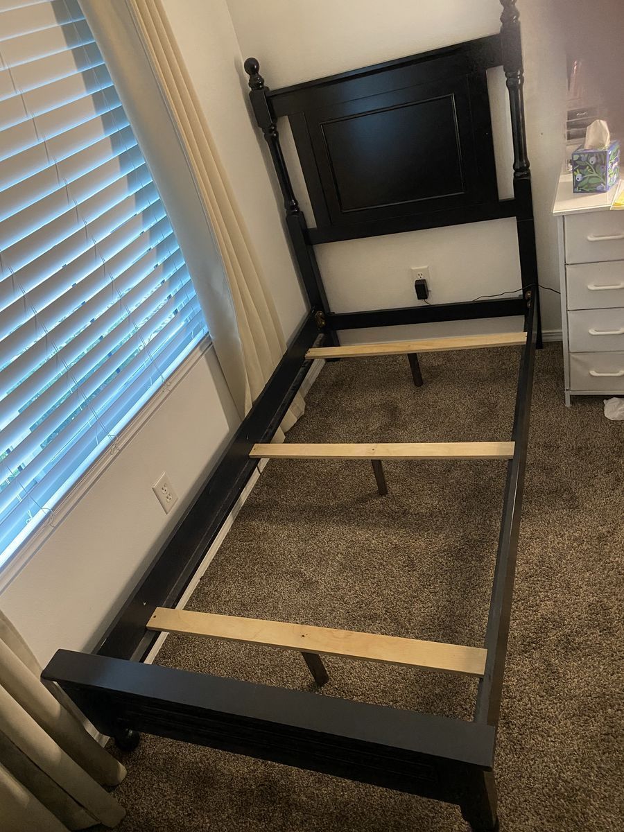 Twin Size Bed Frame wood. 