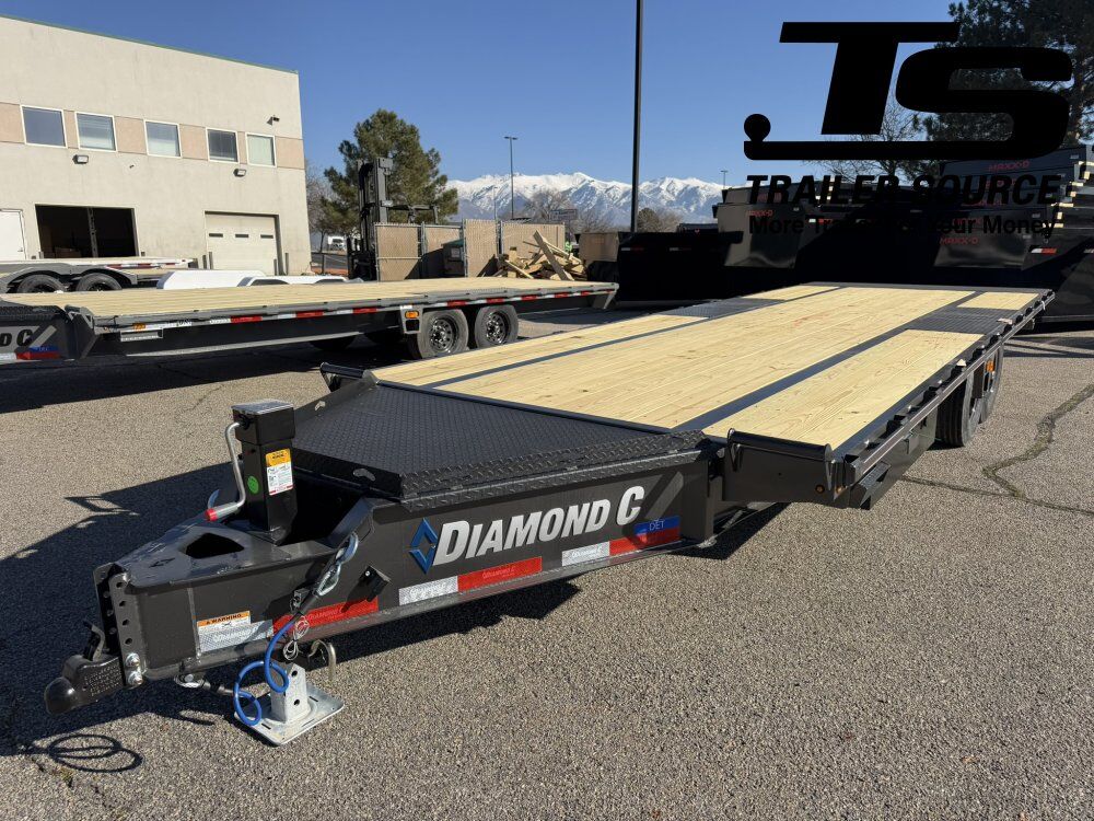 8.5x24 Diamond C DET 207 Deckover Tilt Trailer - 15.5K GVWR -