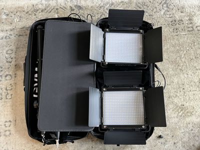 GVM LED-480LS 2-Light LED Video Lighting Kit – Like New